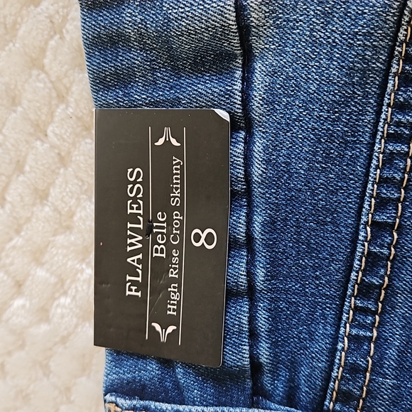 NANETTE LEPORE WOMENS WASHED BLUE DISTRESSED JEANS SIZE 8 NEW WITH TAGS - Picture 10 of 15